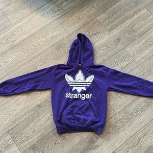 Stranger Things purple hoodie. Size small